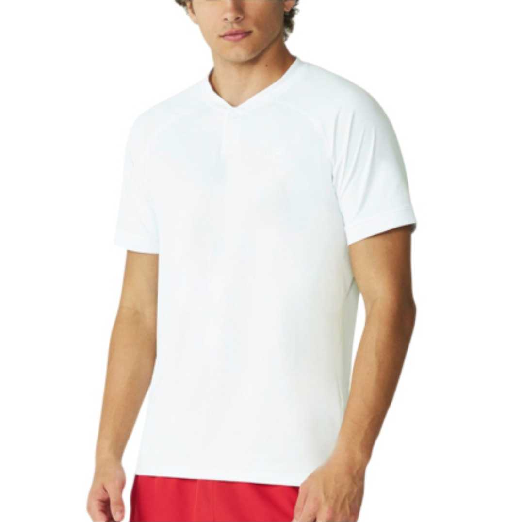 Camisa Polo Fila Raglan Court Ease - Branca